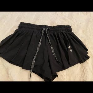 Black flowy shorts